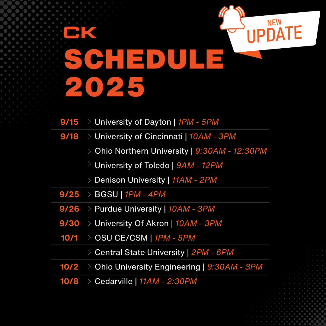 Career Fair Schedule Update!